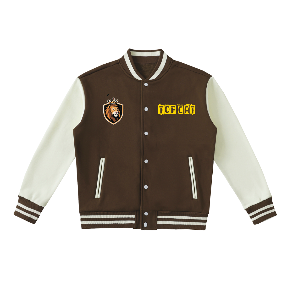 Top Cat Two-Tone Fleeced Varsity Jacket
