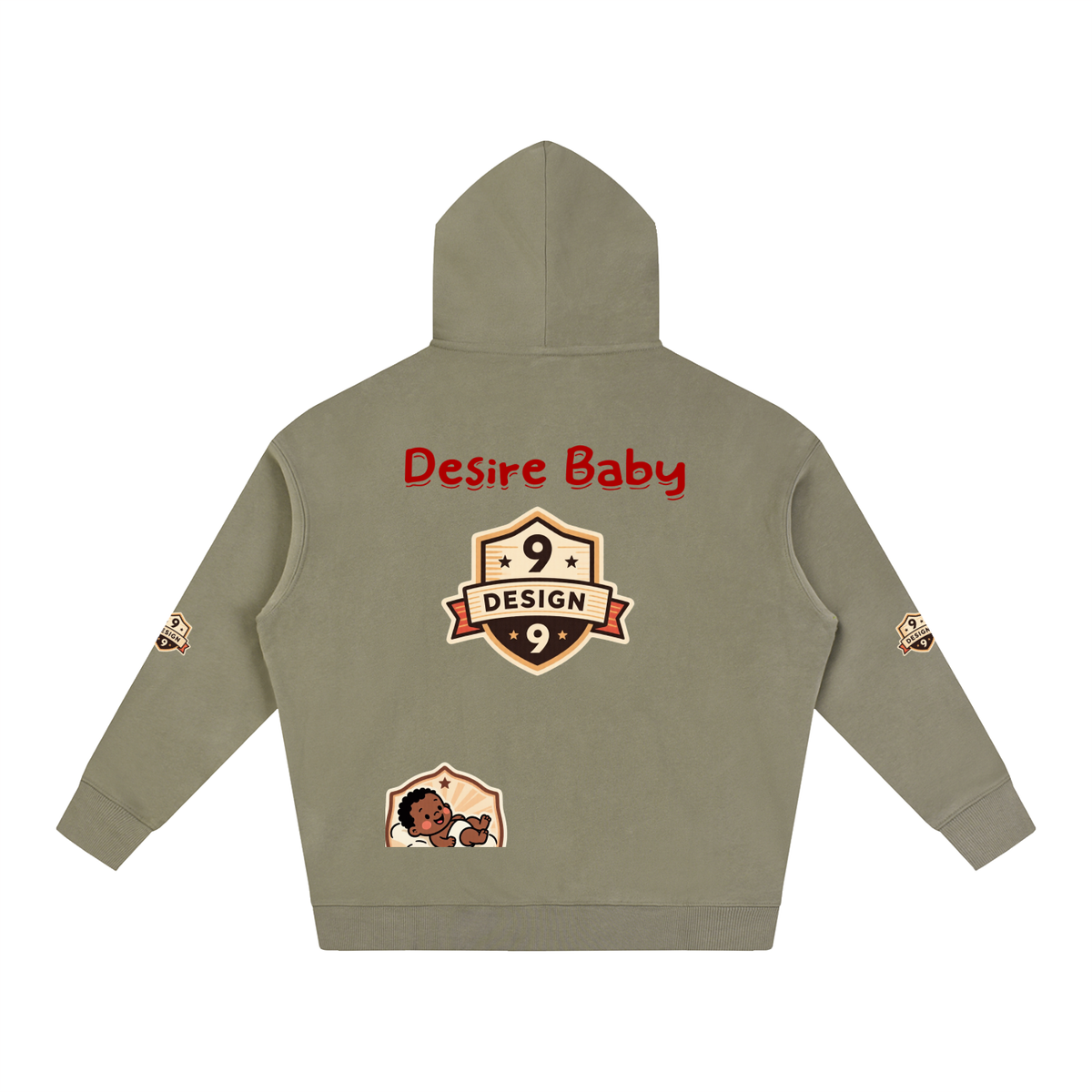 J9neworleans Desire baby Fleeced Hoodie