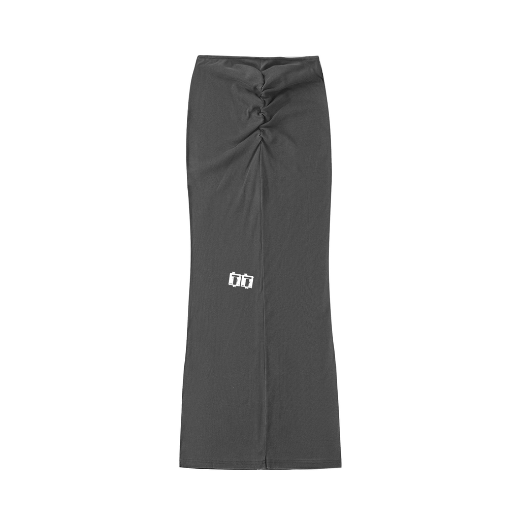 Truly tre Dyed Washed Drawstring Maxi Skirt