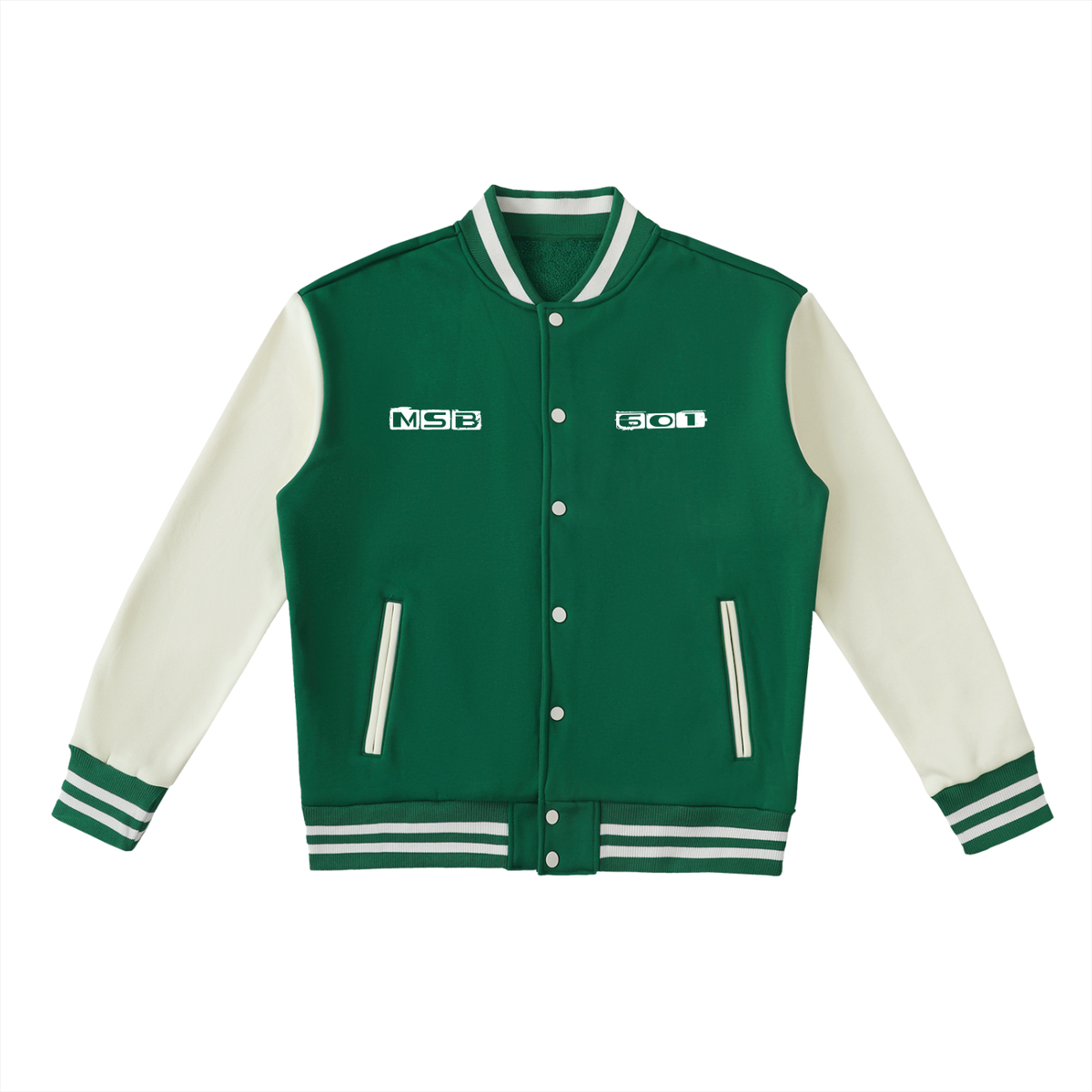 Mississippi baby Two-Tone Fleeced Varsity Jacket