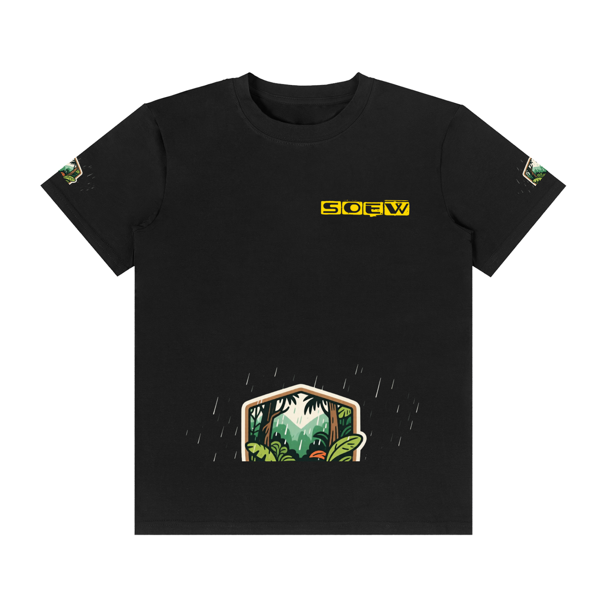 Rainforest Unisex Classic Crew Neck Cotton T-Shirt