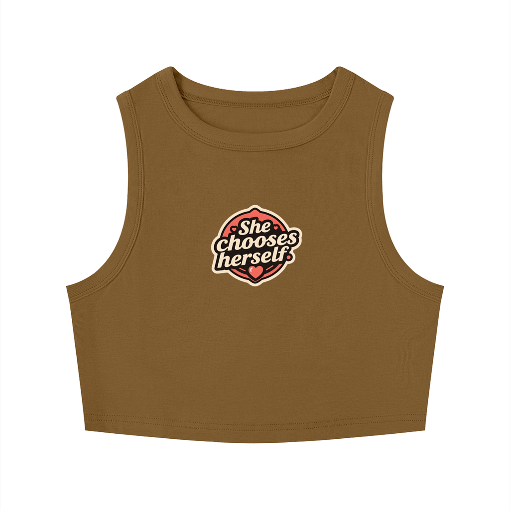 Women's Tight Crewneck Crop Tank Top