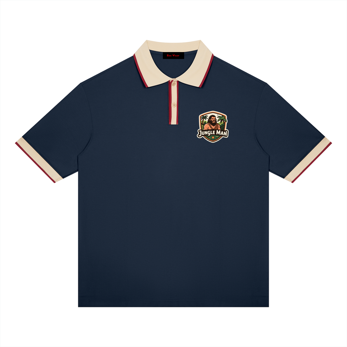 Jungle man Unisex Color Block Polo Shirt