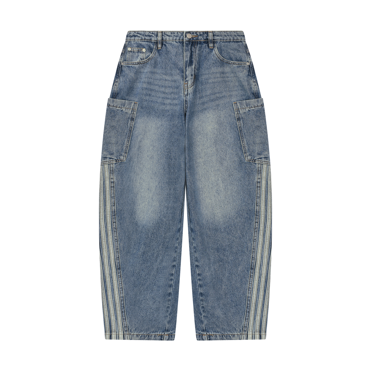 TT Women's Vintage Wash Barrel Leg Jeans