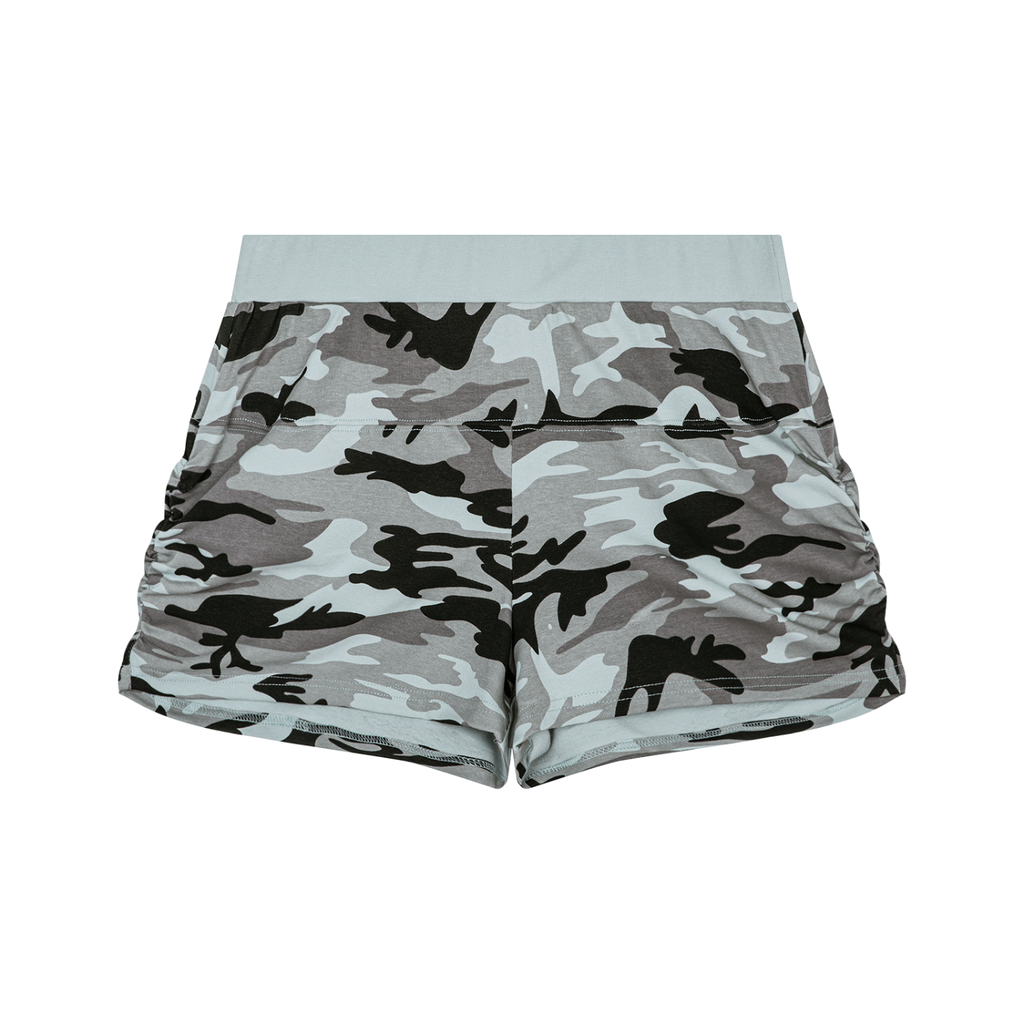 Soew Women's Slim Camo Shorts