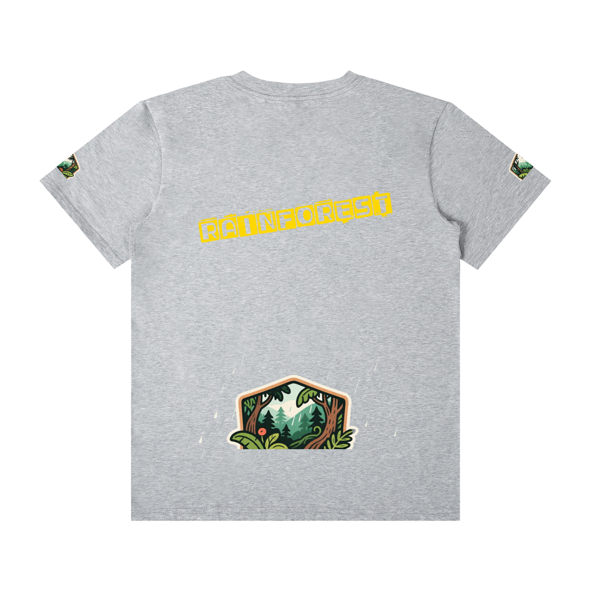 Rainforest Unisex Classic Crew Neck Cotton T-Shirt