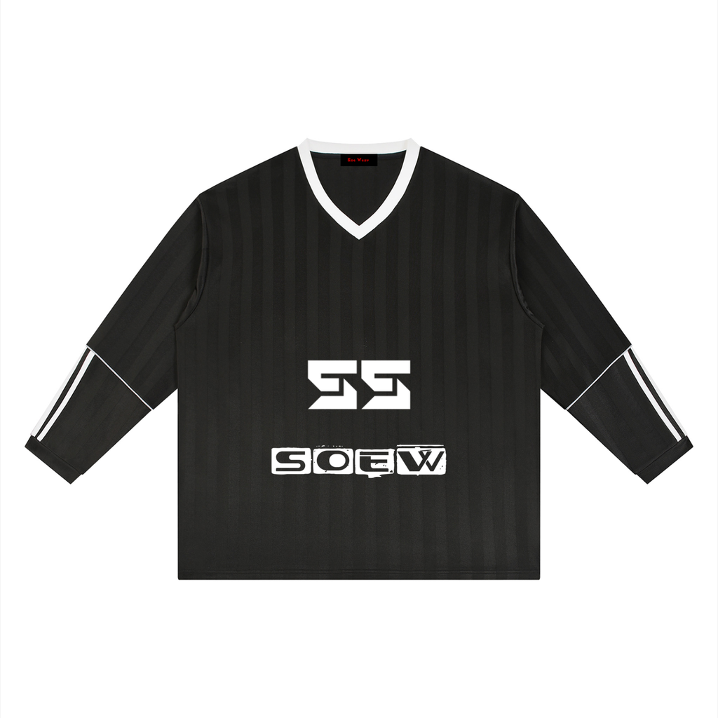 Mr soe Unisex Striped Soccer Jersey