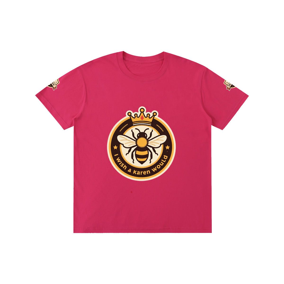 I wish a karen would Pure Cotton Unisex T-Shirt
