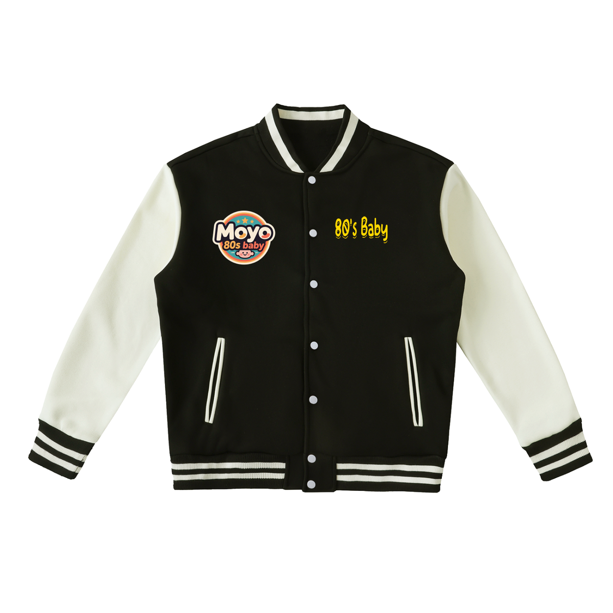 Moyo Two-Tone Fleeced Varsity Jacket